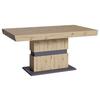 Esstisch Ausziehbar Matthew 160-215x90cm Eiche Dekor/grau - Dunkelgrau/Eiche Artisan, MODERN, Holzwerkstoff (160/90/75cm) - MID.YOU