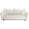 Schlafsofa Kairo Beige, Lf: Ca. 190x150cm - Beige/Schwarz, ROMANTIK / LANDHAUS, Holz/Kunststoff (230/90/115cm) - James Wood