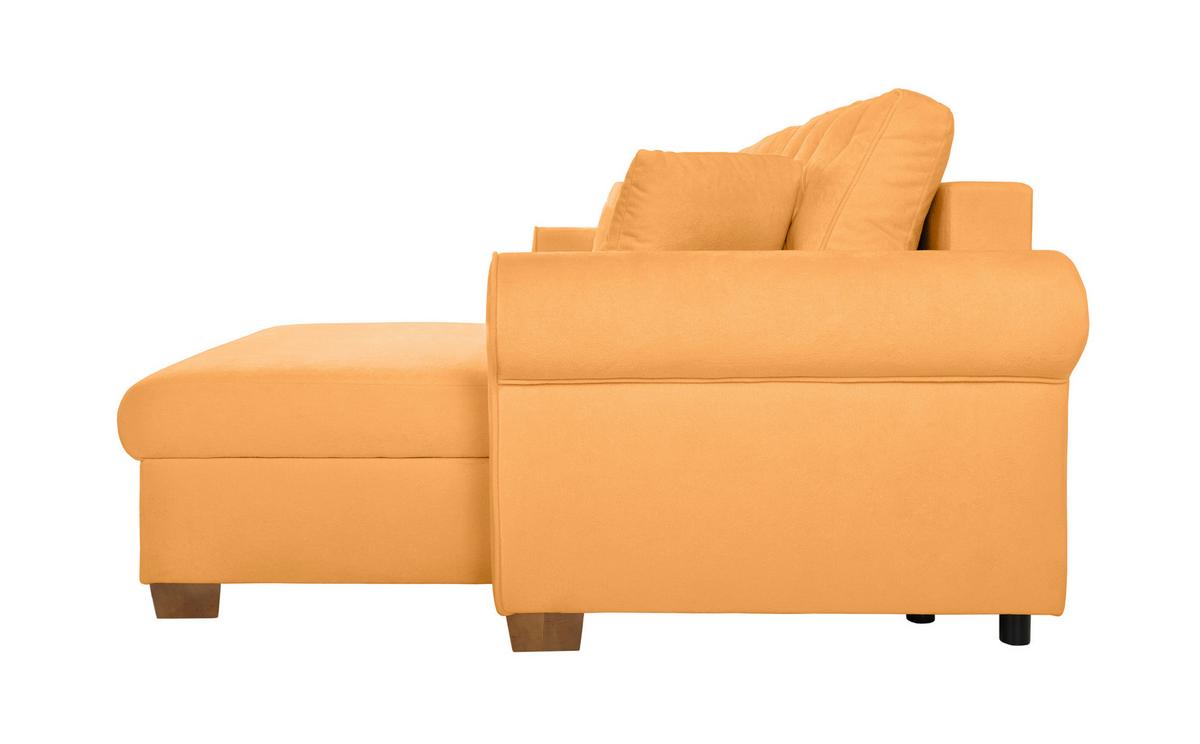 Ecksofa Arles, Gelb 35 S: 266x161 Cm - Gelb/Buchefarben, Design, Textil (266/161cm) - MID.YOU