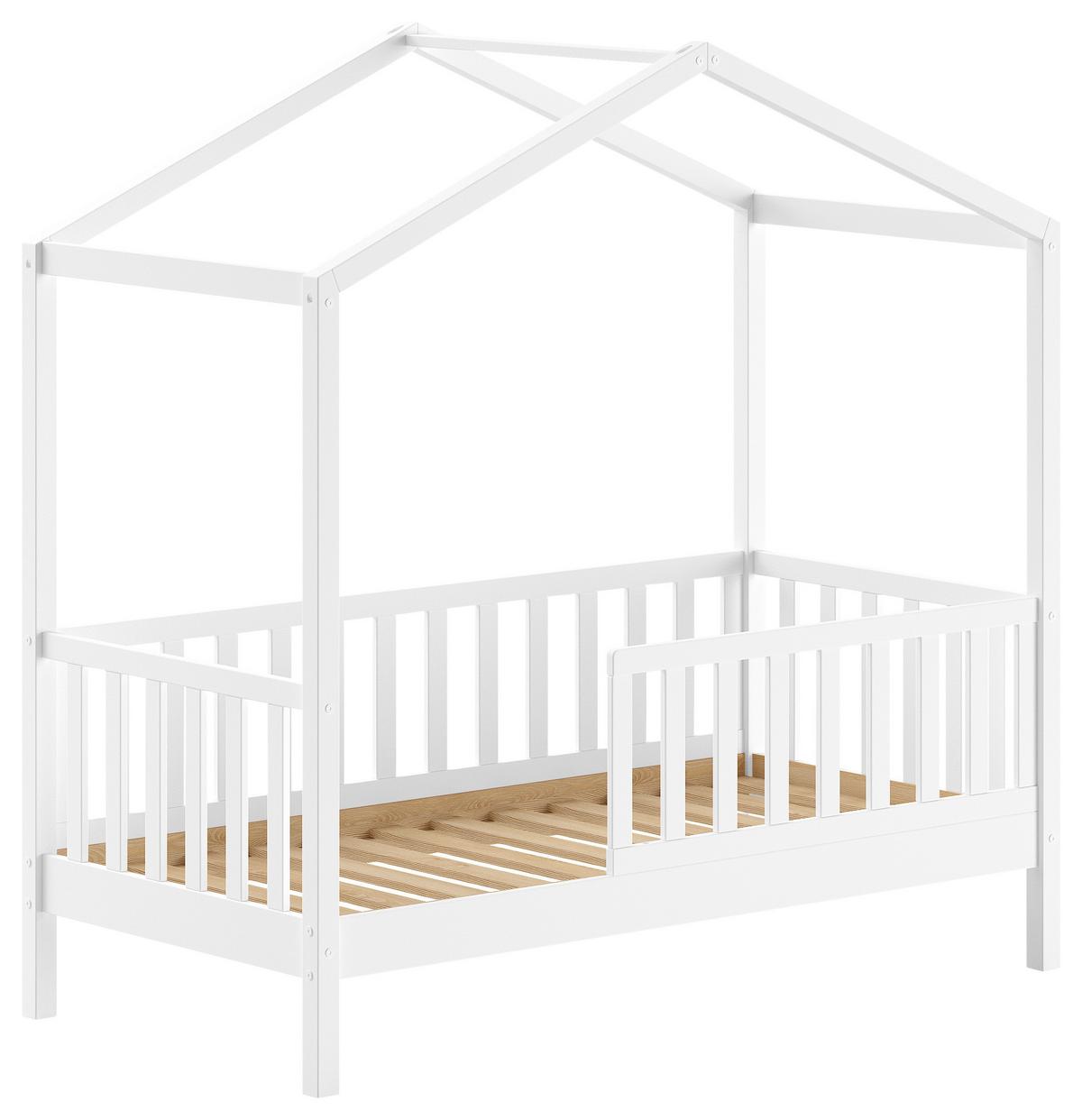 Hausbett Junior - Weiß, MODERN, Holz (70/140cm) - Vipack