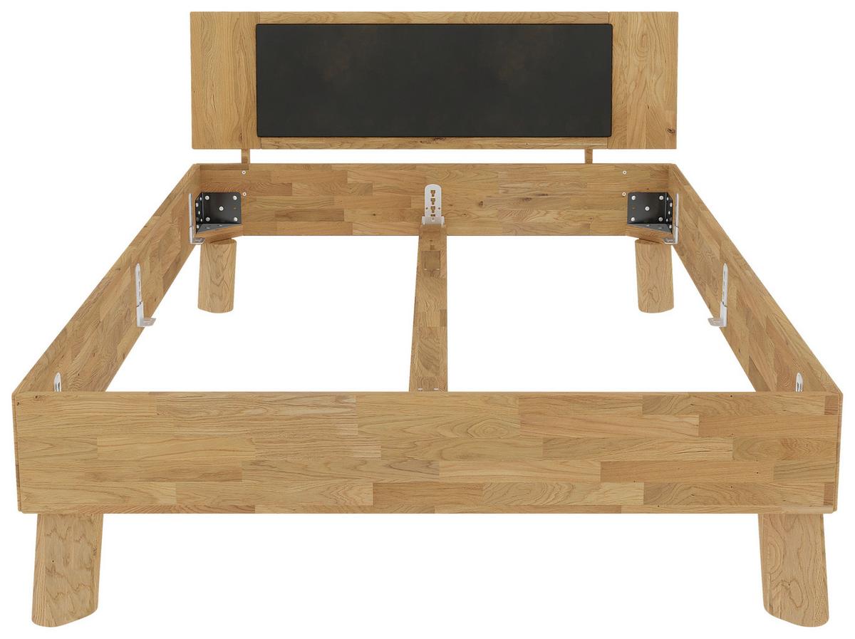 Bett Como Naturfarben /wildeiche 140x200cm - Wildeiche/Naturfarben, MODERN, Holz (140/200cm) - MID.YOU