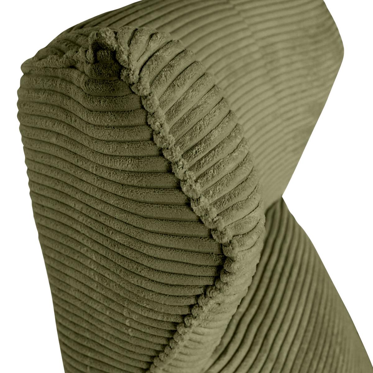 Ohrensessel Lorris - Dunkelgrün/Schwarz, KONVENTIONELL, Textil (83/110/92cm) - MID.YOU