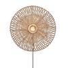 Wandleuchte Zanzibar/W/5514/W - Weiß, Trend, Naturmaterialien (55/14cm) - Good & Mojo