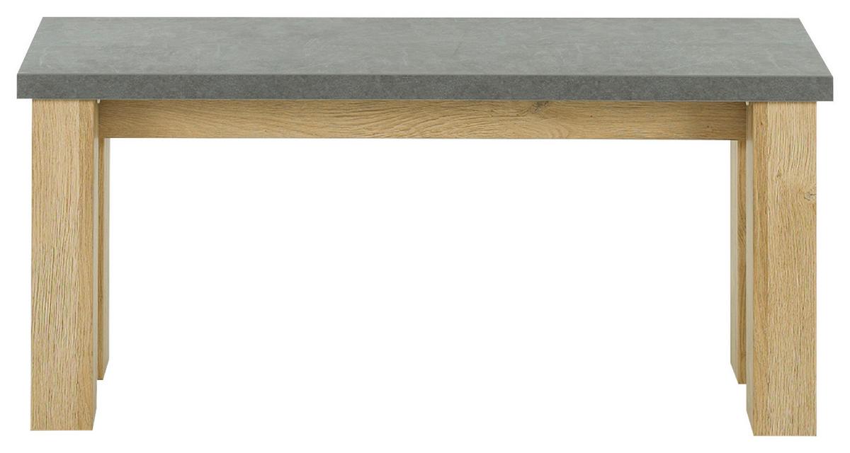 Sitzbank Broceliande Grau, Eichefarben B: 110 cm - Eichefarben/Grau, MODERN, Holzwerkstoff (110/49/30cm) - MID.YOU