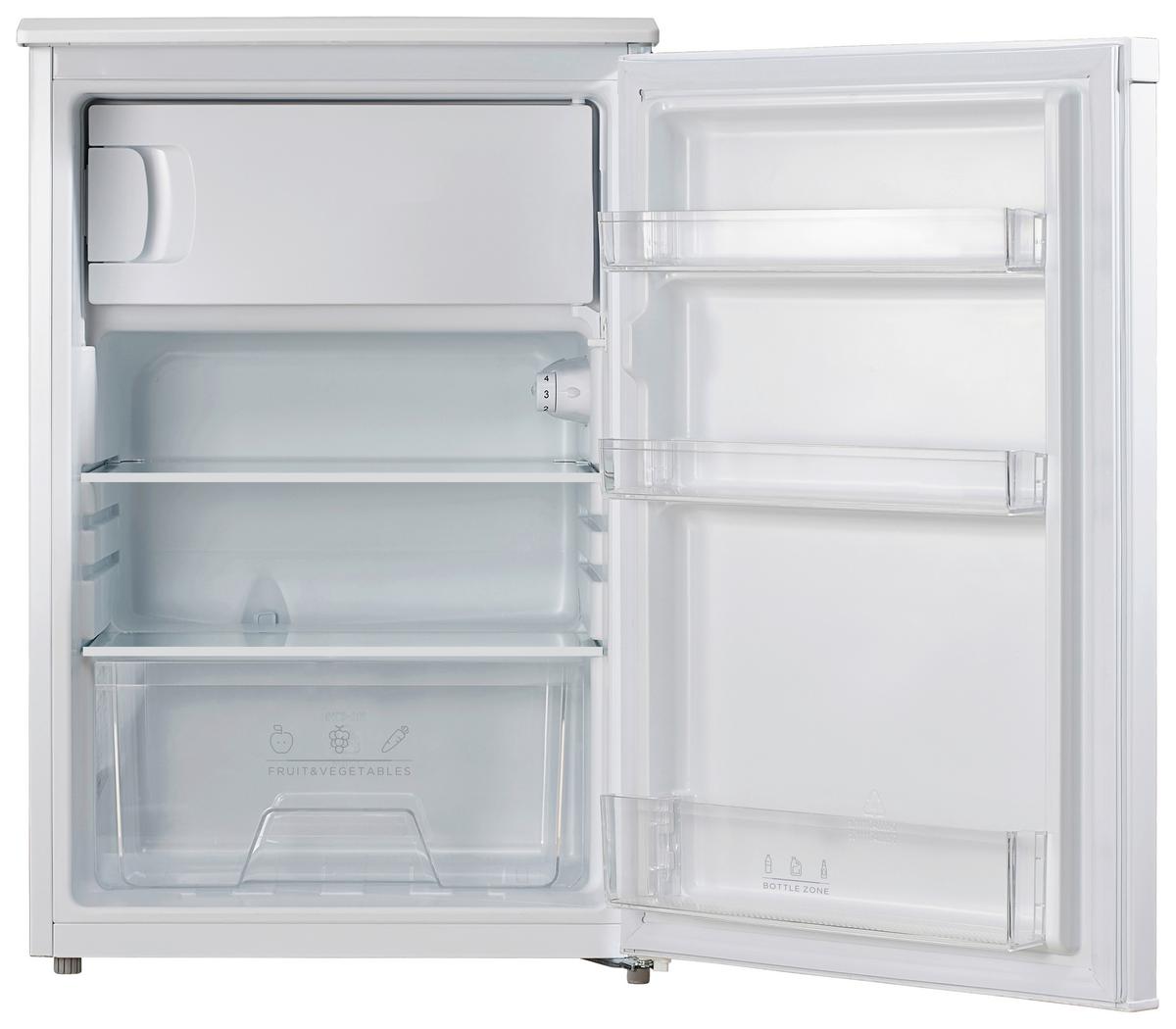 Kühlschrank Weiß 97 L Freistehend Mit Gefrierfach - Weiß, Basics, Glas/Kunststoff (55,3/84,5/57,4cm) - Silva Schneider