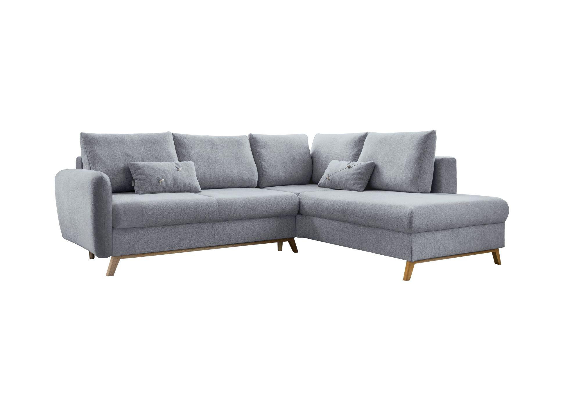 Ecksofa Scandic Lagom Hellgrau S: 242x202 Cm