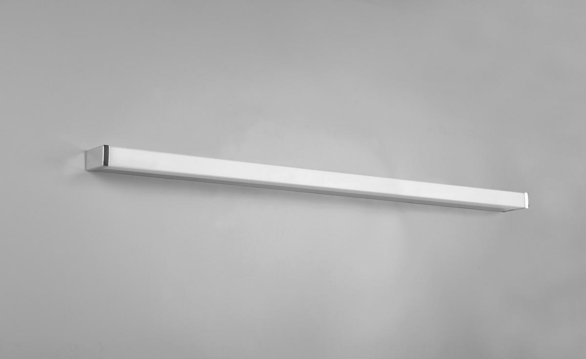 Led Bad-Wandleuchte Fabio Ip44 Warmweiß/Tageslichtweiß - Chromfarben/Weiß, Basics, Kunststoff/Metall (3,8/120/7,9cm) - Trio Leuchten