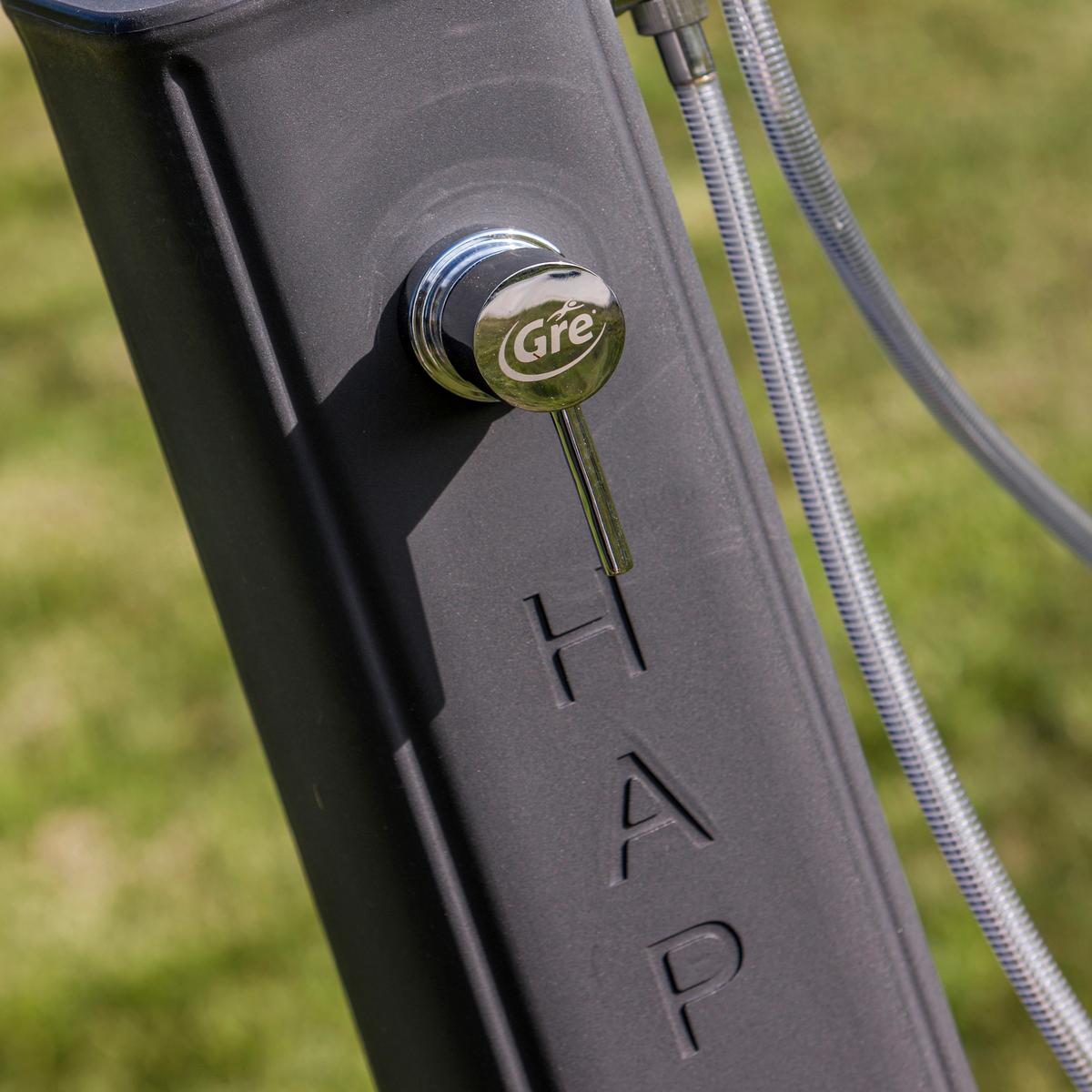 Solardusche Dusche - Dunkelgrau, KONVENTIONELL, Kunststoff (24,5/22/119cm) - Gre