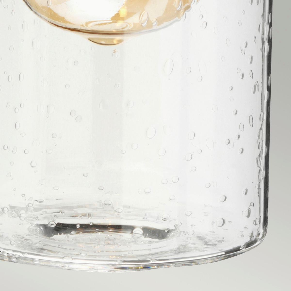 Bad-Wandleuchte Bathmorvah Ip44, 1-Flammig, Messingfarben - Messingfarben, Design, Glas/Metall (30/18,9/12cm) - Elstead Lighting