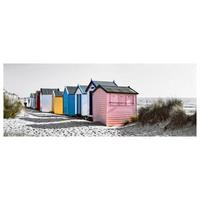 Leinwandbild Vanessa - Multicolor/Nickelfarben, KONVENTIONELL, Holz/Textil (90/30/1,8cm) - Luca Bessoni