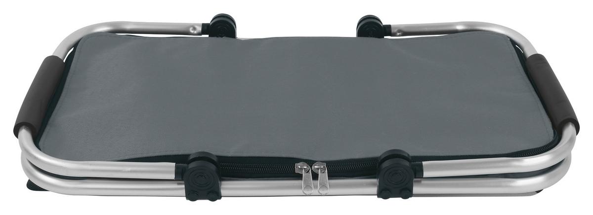 EINKAUFSKORB EASYMAXX THERMO - Silberfarben/Grau, Basics, Kunststoff/Metall (47/28/23cm) - EASYMAXX