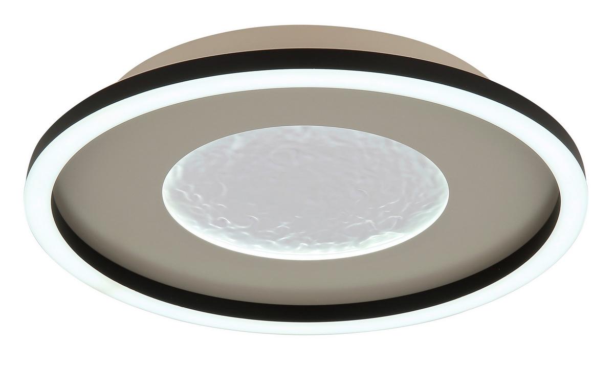 LED-Deckenleuchte 48904-24 Wiley - Klar/Schwarz, Basics, Kunststoff/Metall (33/5,7cm) - Globo