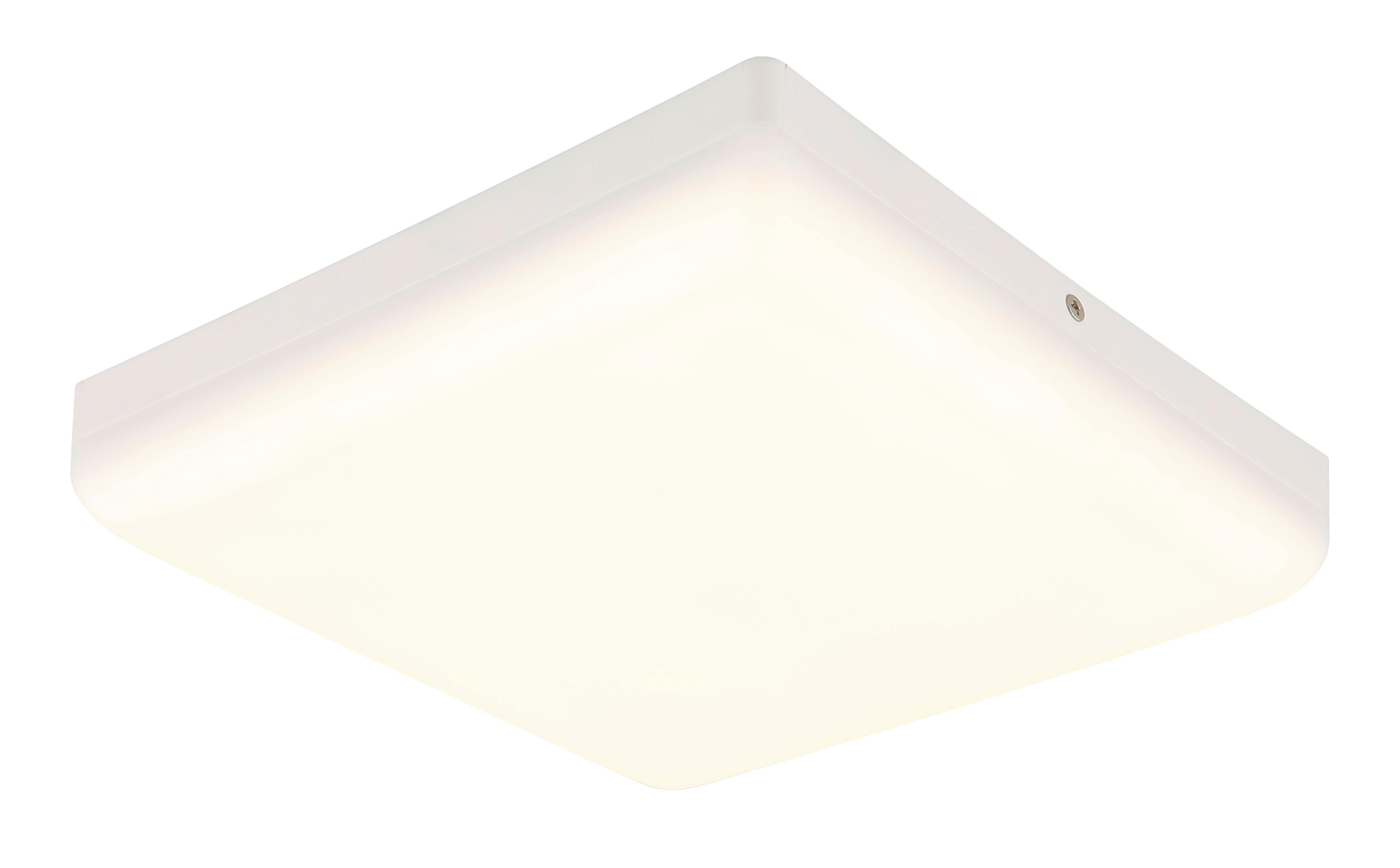 Led-deckenleuchte 12388-18w Matthew - Weiß, Basics, Kunststoff (22/22/5cm) - Globo