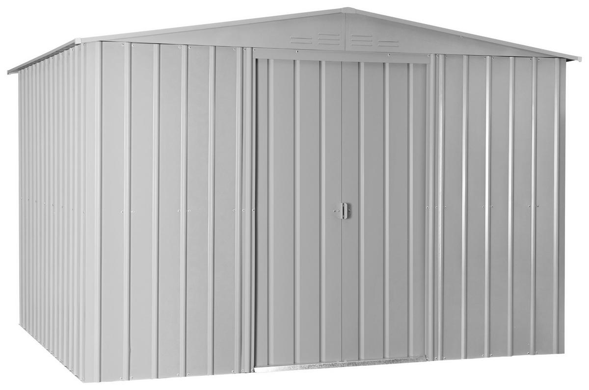 Gerätehaus Ohne Boden 308x202x247 Cm - Silberfarben, Basics, Metall (308/202/247cm)