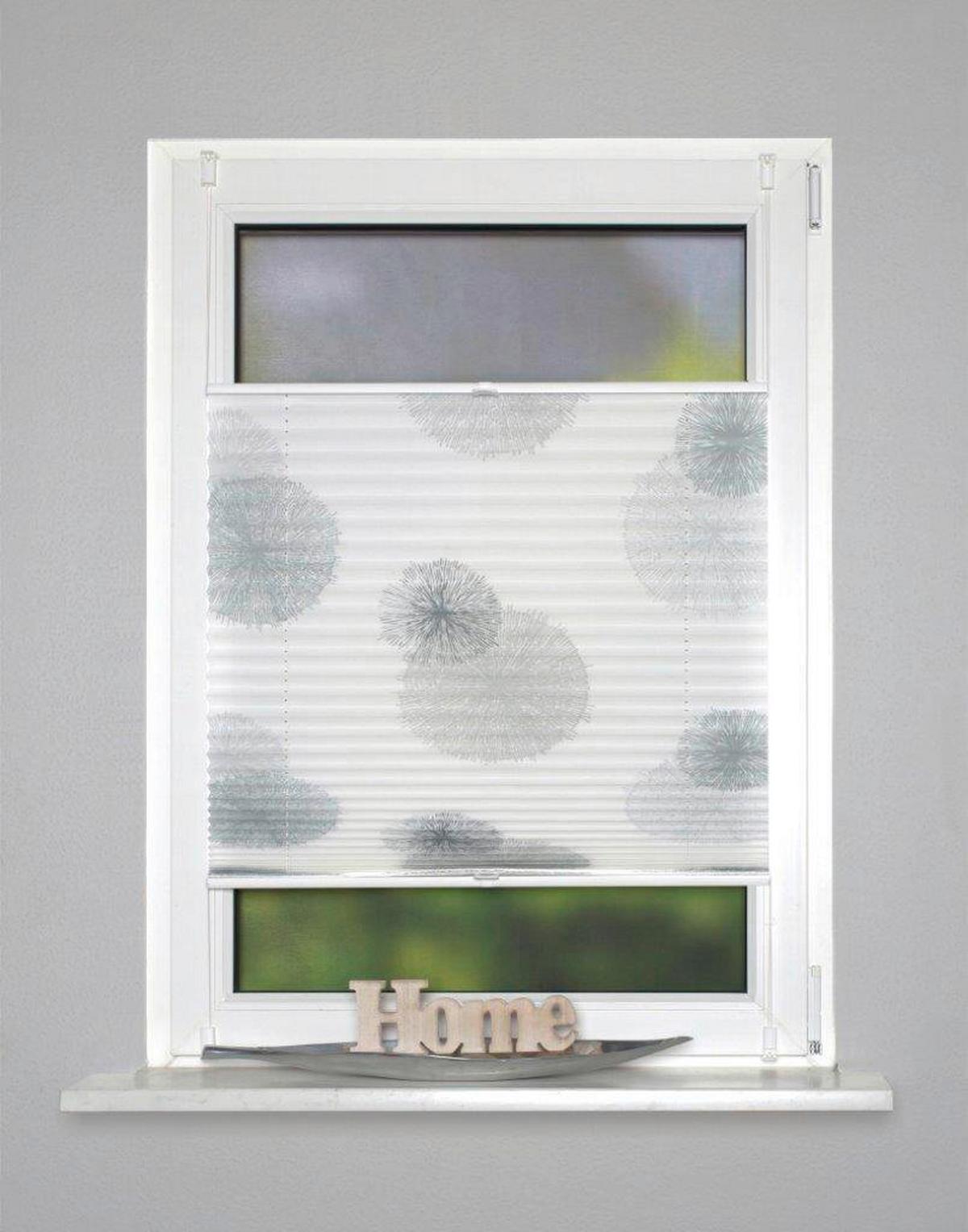 Plissee Grau B: 100 cm - Grau, KONVENTIONELL, Textil (100/130cm)