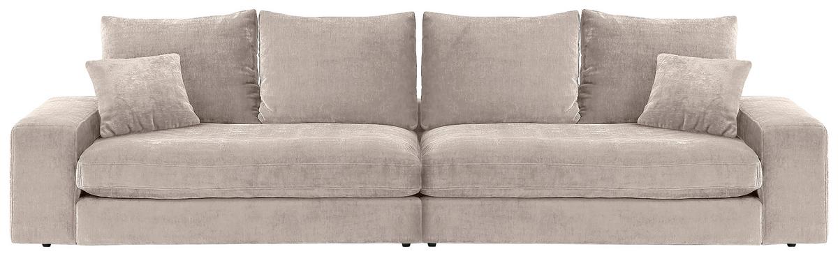 Bigsofa Be Relaxed - Creme/Schwarz, MODERN, Textil (314/67/125cm) - MID.YOU