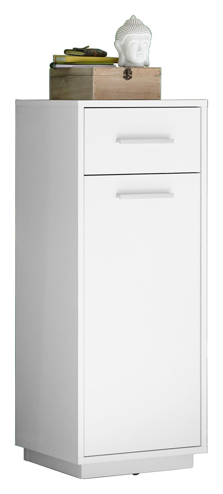 Spodná Skrinka Milano - biela/farby hliníka, Design, kompozitné drevo/plast (38/93/30cm) - MID.YOU