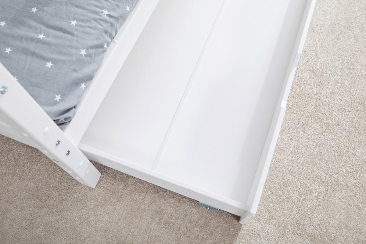 Hausbett Kay - Weiß, MODERN, Holz (80/160cm) - MID.YOU