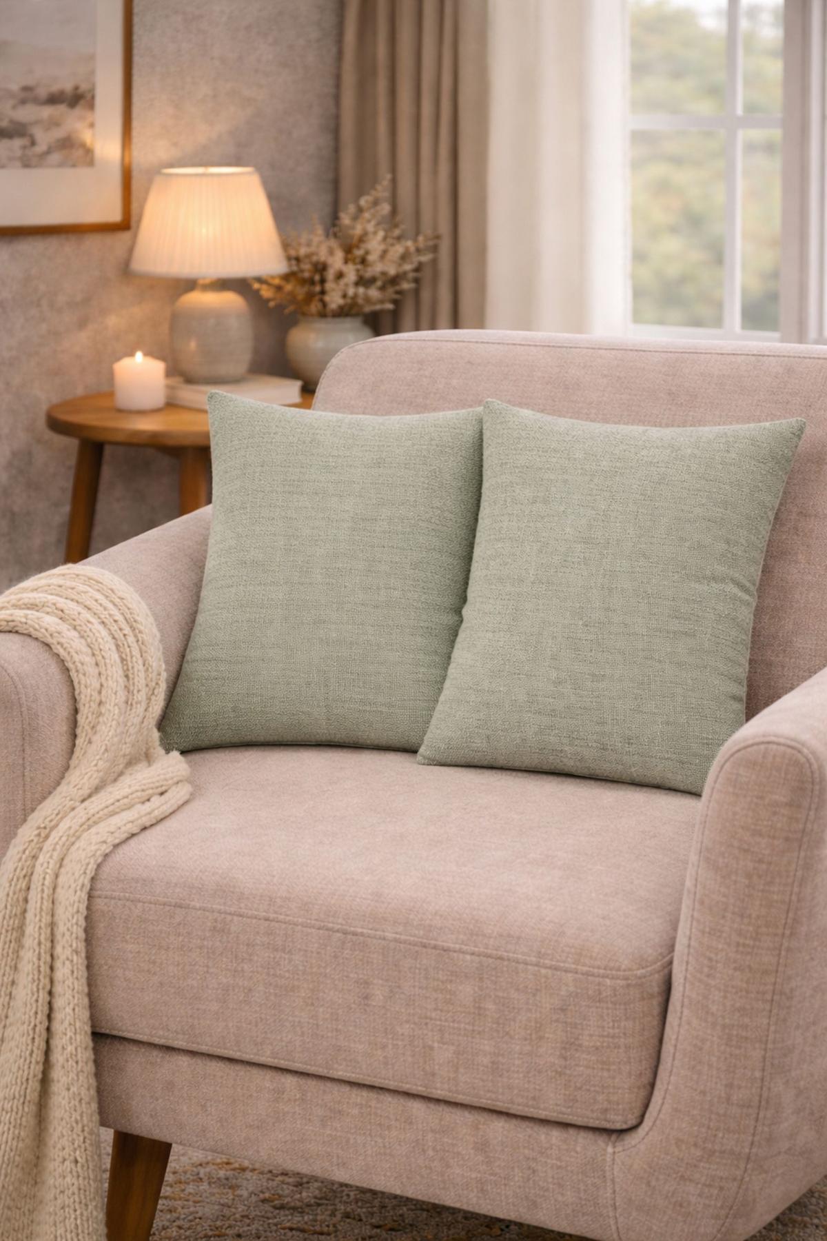 ZIERKISSEN Salbeigrün 40x40 cm - Salbeigrün, Basics, Textil (40/40cm)