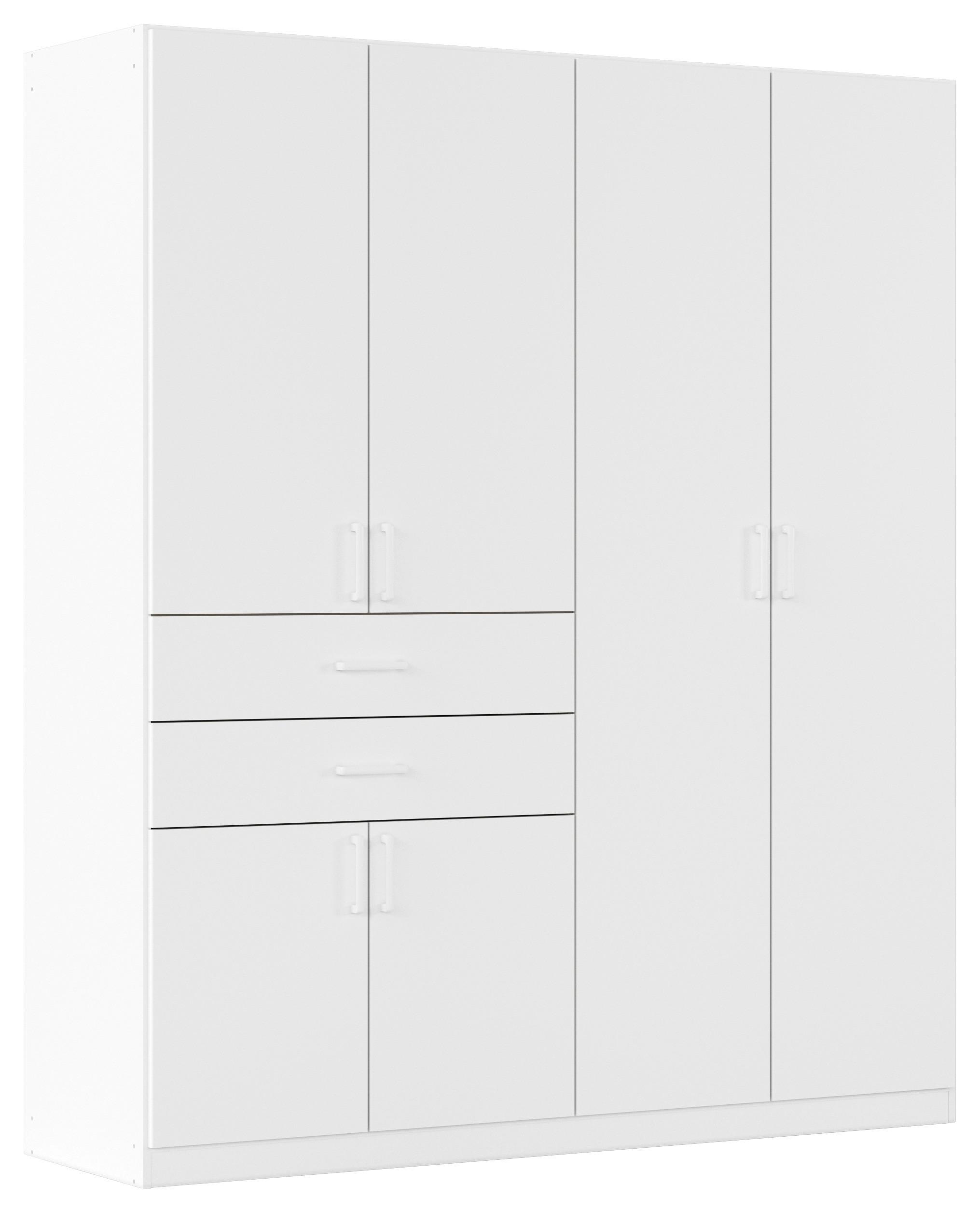Drehtürenschrank Maika Weiß B: 180 cm - Weiß, MODERN, Holzwerkstoff (180/210/54cm) - Rauch Möbel