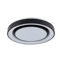 Deckenleuchte Ø 47,5 Cm 1-Flammig Dimmbar - Schwarz/Weiß, Design, Kunststoff/Metall (47,5/7cm) - Paulmann