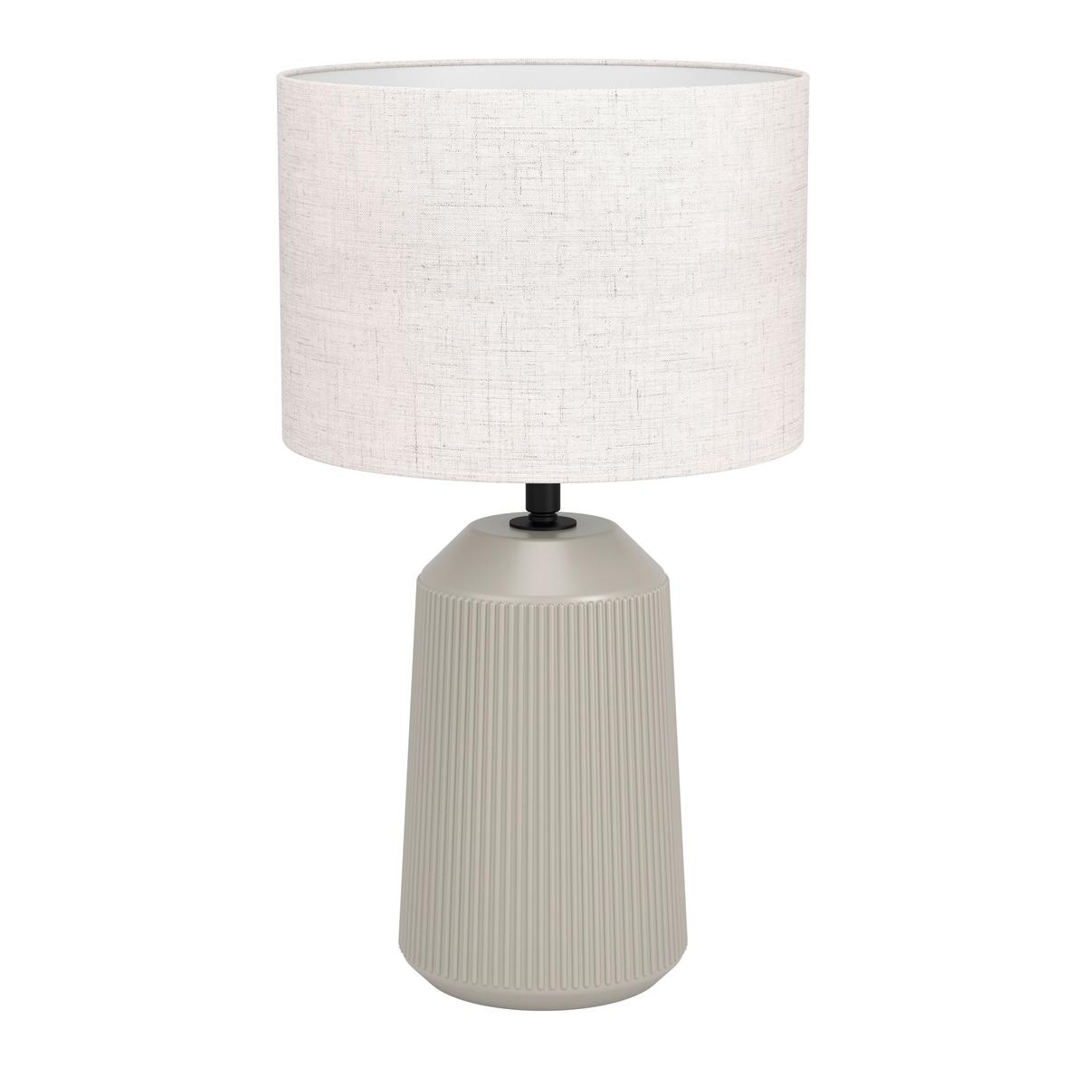 Tischleuchte 900823 Capalbio - Sandfarben/Weiß, Basics, Keramik/Textil (23,00/41,00cm) - Eglo