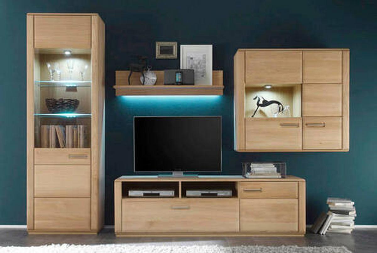 Wandboard Sena B: 110 cm Eichefarben - Eichefarben, Design, Holzwerkstoff (110/25/25cm) - Livetastic