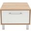 Éjjeliszekrény Box - Tölgyfa/Fehér, modern, Faalapú anyag (50/37/50cm)
