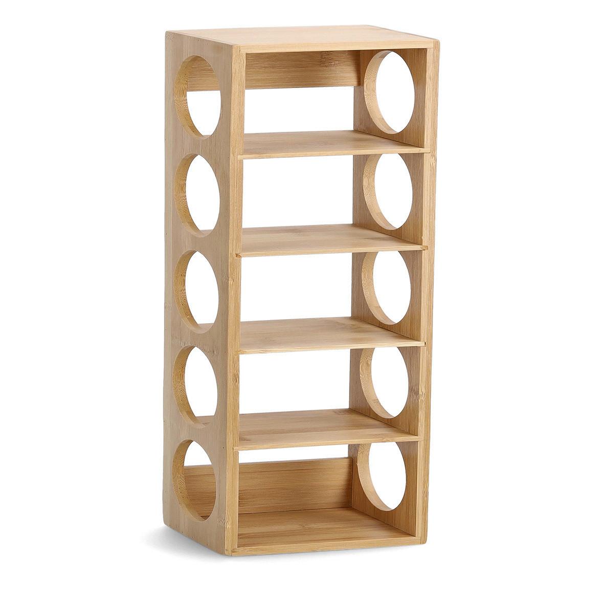 Weinregal Naturfarben Bambus ca. 13,5x12,5x53 cm - Naturfarben, Basics, Holz (13,5/12,5/53cm) - Zeller Present