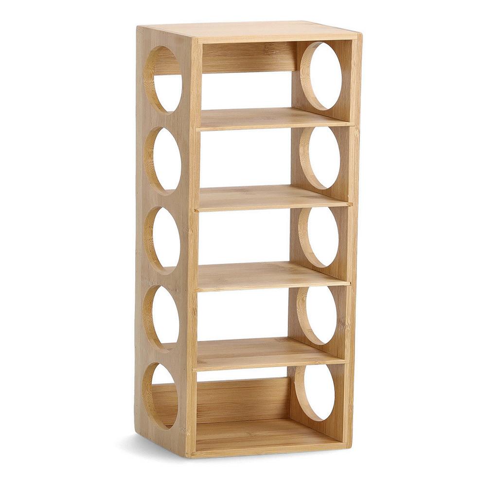 Weinregal Naturfarben Bambus ca. 13,5x12,5x53 cm