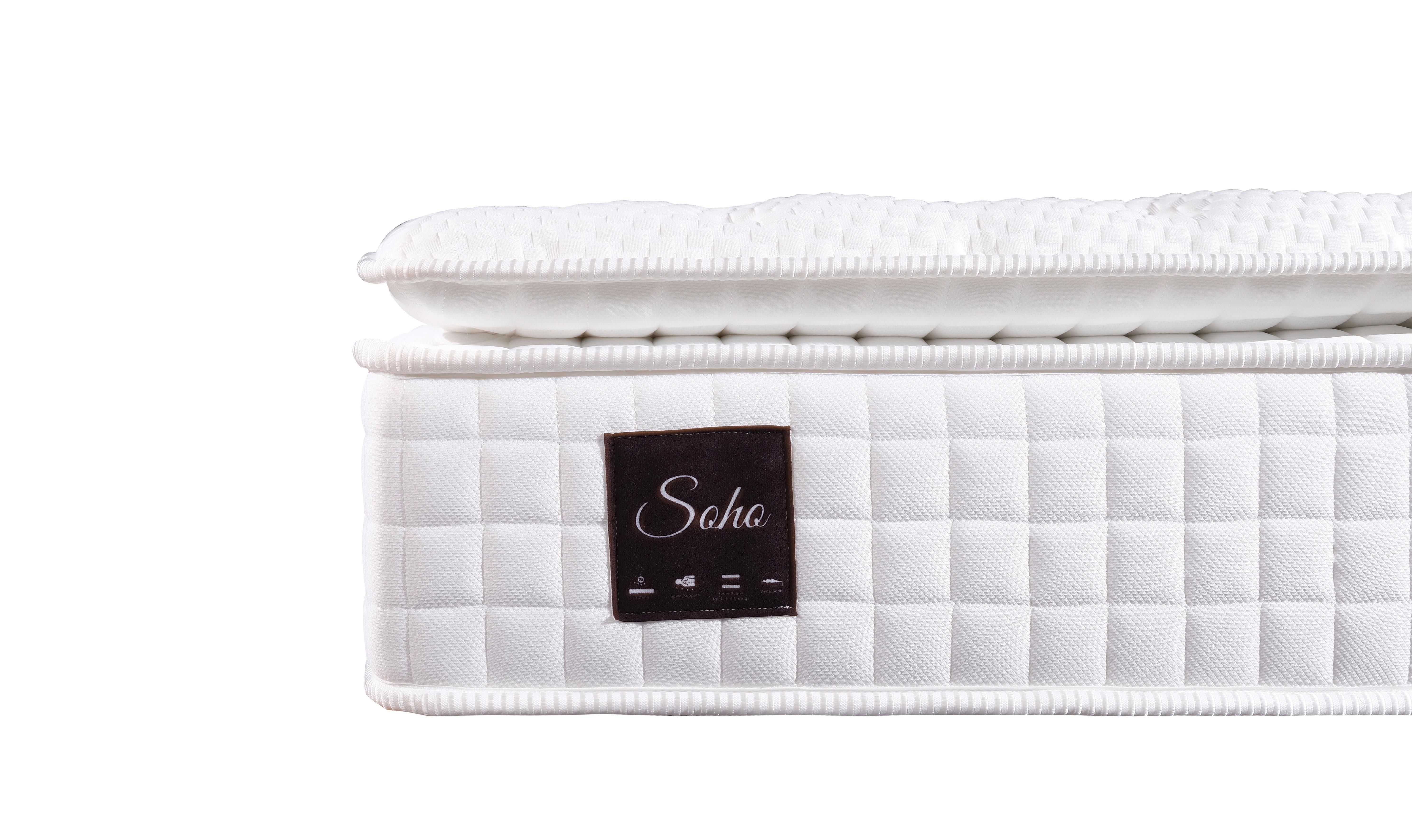 Taschenfederkernmatratze Soho 140x200 cm H3 H: 32 cm - Weiß, Basics, Textil (140/200cm) - Livetastic