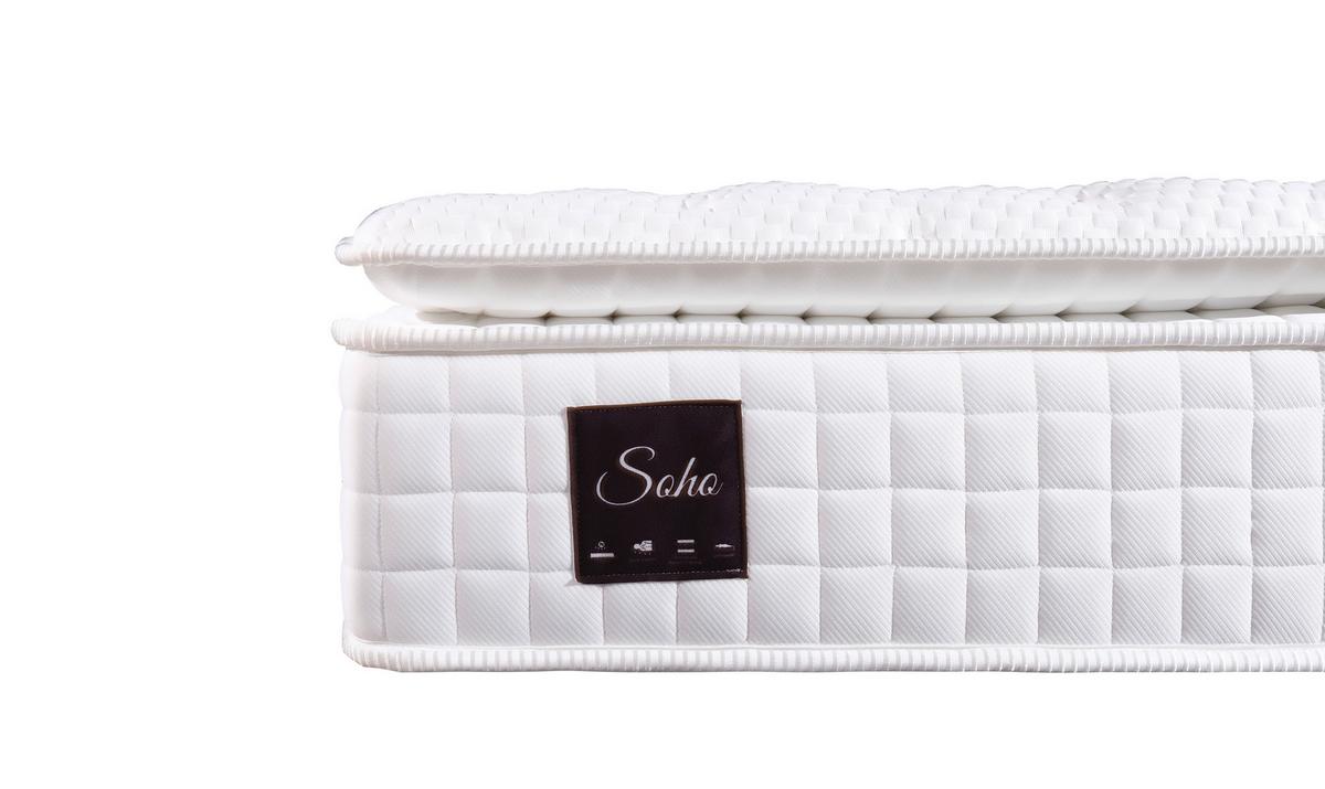 Taschenfederkernmatratze Soho 120x200 Cm H3 H: 32 Cm - Weiß, Basics, Textil (120/200cm) - Livetastic