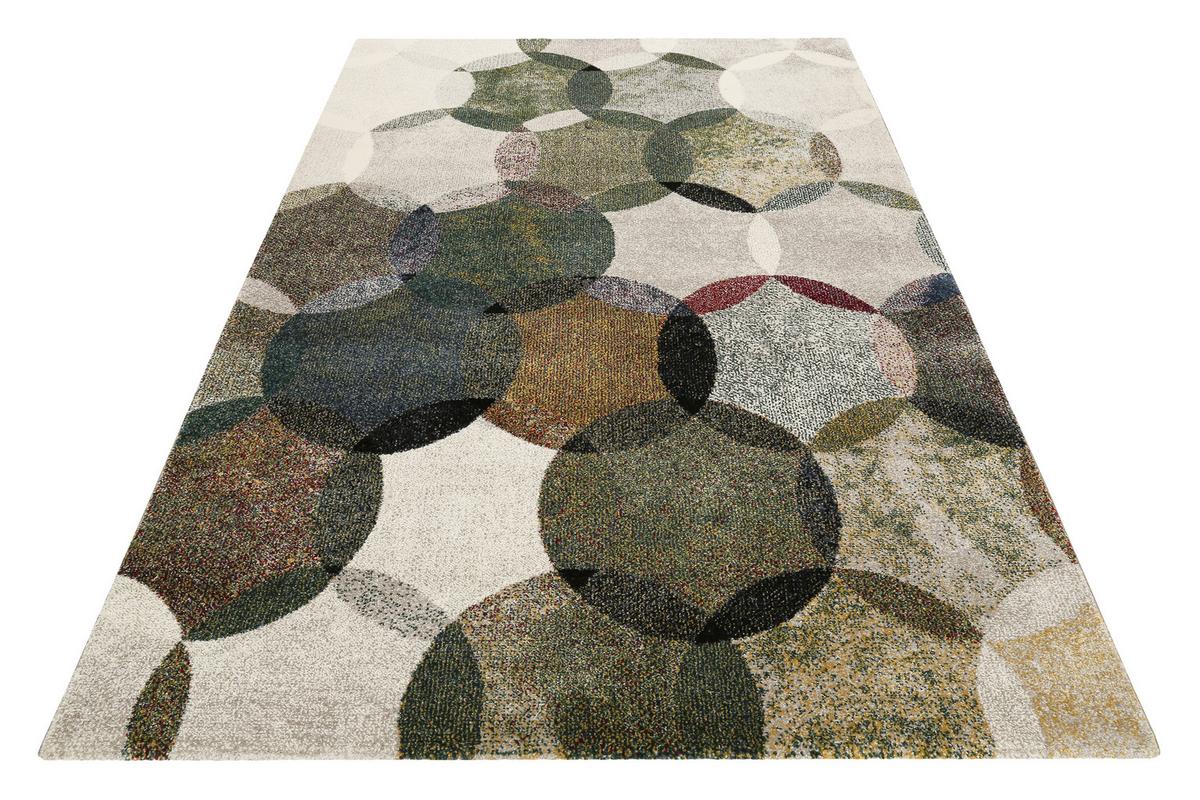 Webteppich Modernina - Dunkelgrün/Multicolor, KONVENTIONELL, Textil (160/225cm) - Esprit
