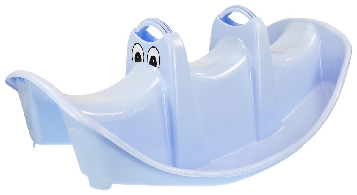 Houpačka BIG ROCKER, š/v/h: 108/42/61cm - světle modrá, Konvenční, plast (108/42/61cm)