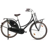 Citybike Hollandia Royal Dutch Singlespeed, Schwarz, 28 Zoll - Schwarz, Basics, Metall (25/140/60cm)