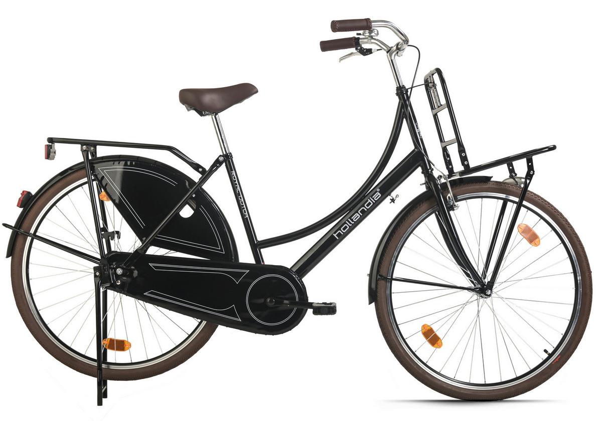 Citybike Hollandia Royal Dutch Singlespeed, Schwarz, 28 Zoll - Schwarz, Basics, Metall (25/140/60cm)