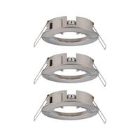 Deckenleuchte 3er-Set Ø 8,4 cm 3-Flammig - Alufarben, Basics, Metall (8,4cm) - Paulmann
