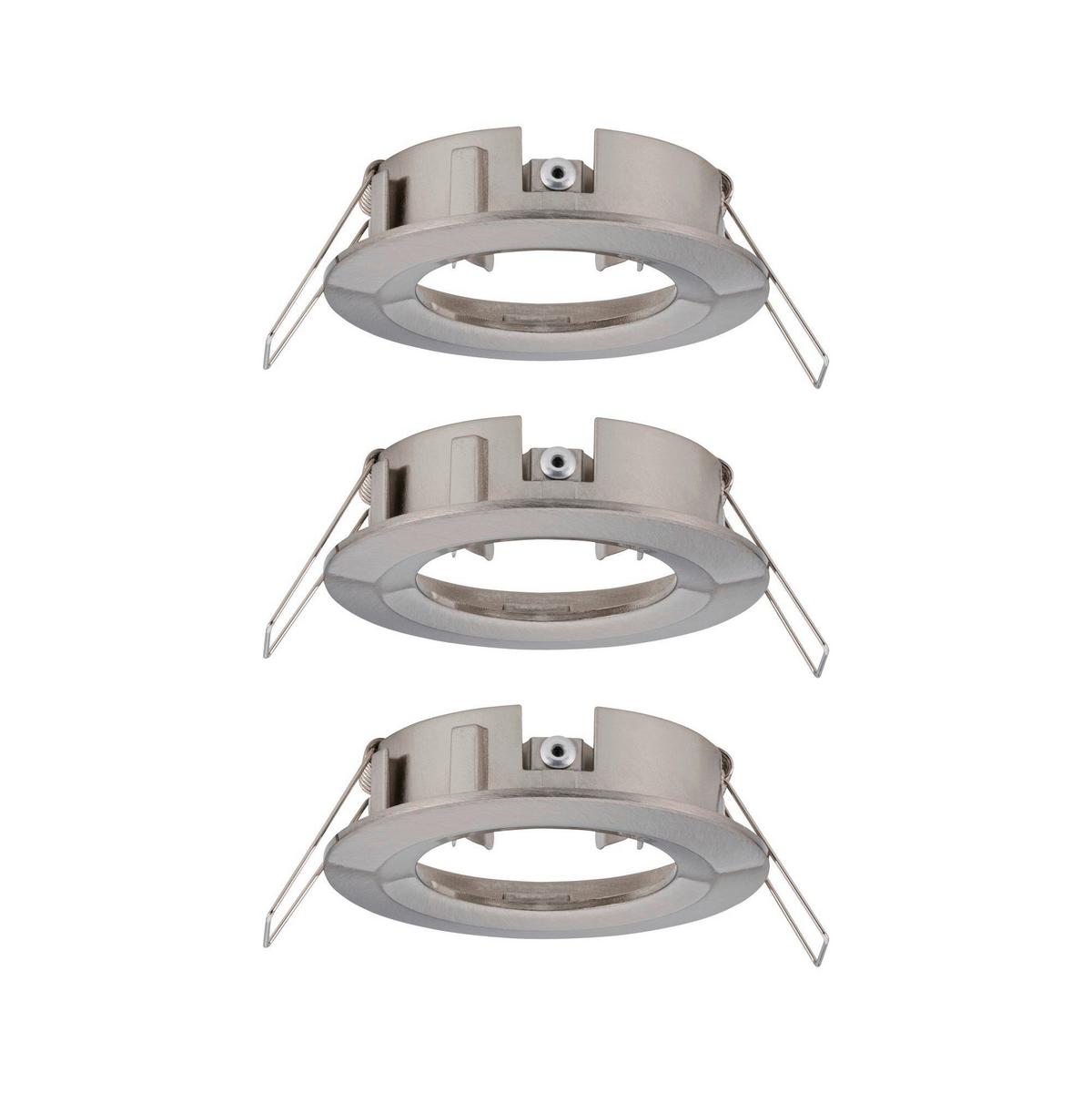 Deckenleuchte 3er-Set Ø 8,4 cm 3-Flammig - Alufarben, Basics, Metall (8,4cm) - Paulmann