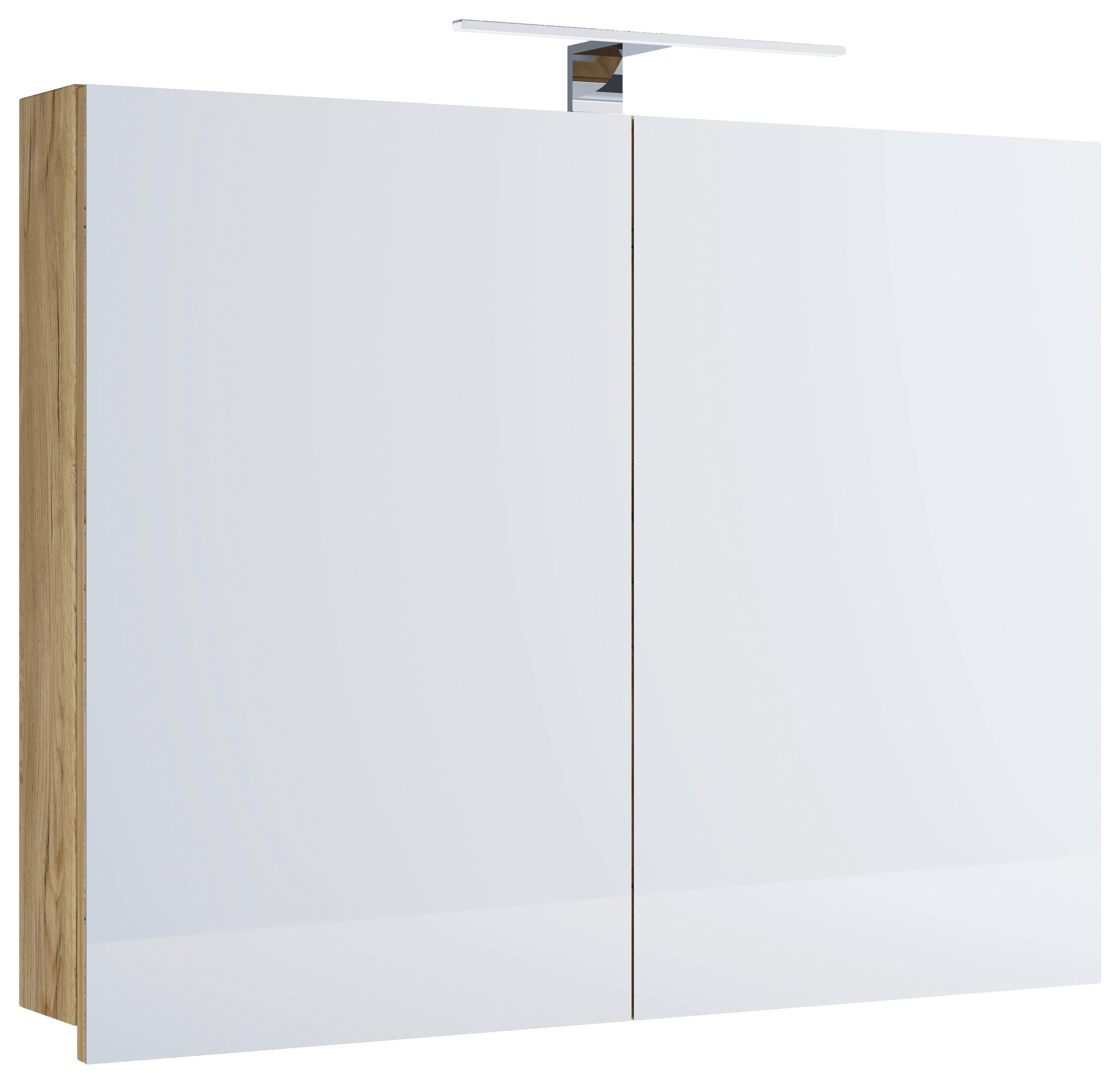 Spiegelschrank Badinos mit LED 2-türig BHT: 60x59,2x12 cm