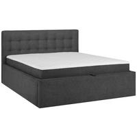 Boxspringbett  Mit Stauraum 180x200 Cm  Sorento - Anthrazit/Schwarz, MODERN, Textil (180/200cm) - Livetastic
