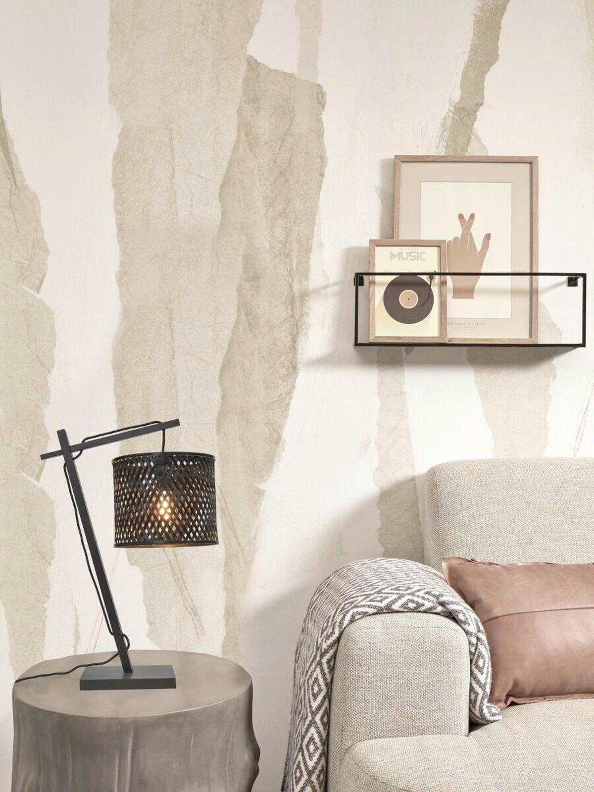 Tischleuchte Java Schwarz B: 18 cm - Trend (18/30/46cm) - Good & Mojo