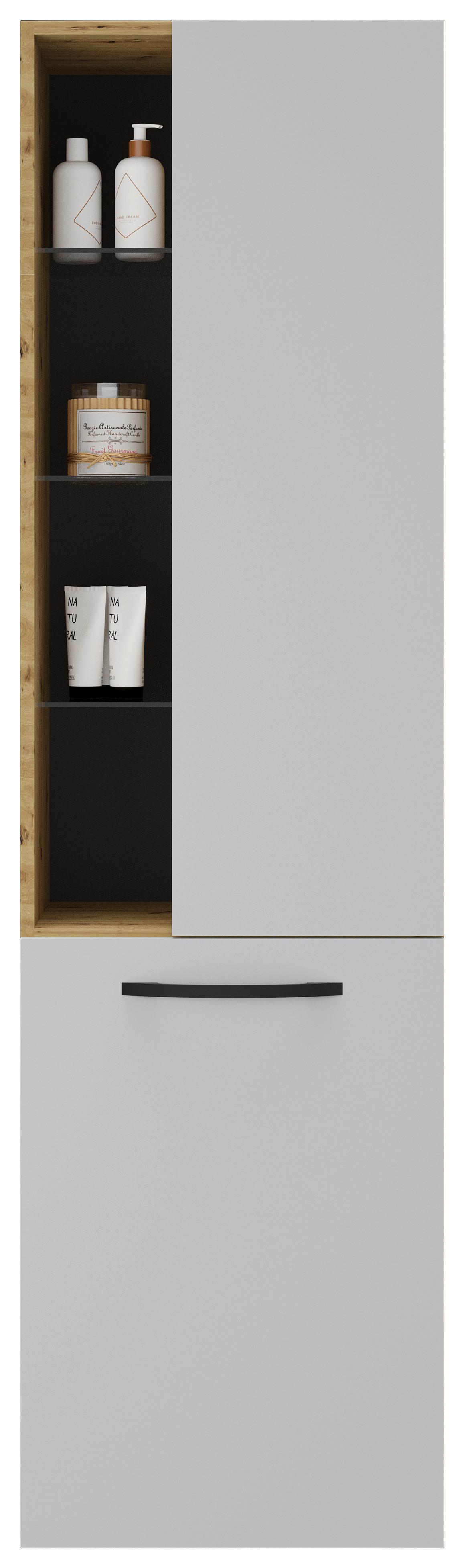 Hochschrank Fino, Kaschmir B: 50 cm - Kaschmir/Eiche Artisan, KONVENTIONELL, Holzwerkstoff (50/180/35cm)
