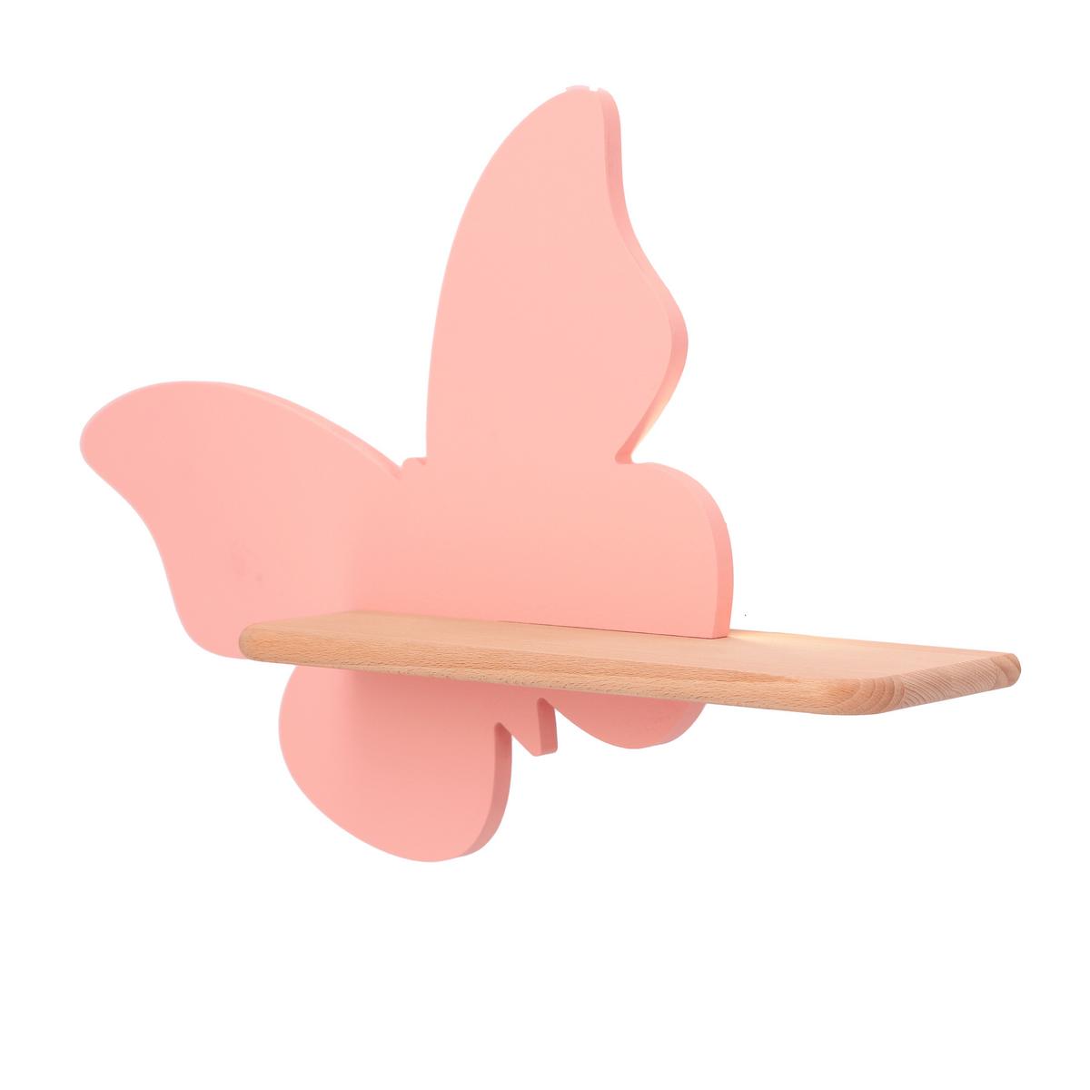 Kinderwandleuchte 21-84897 Butterfly - Pink, Basics, Holz/Holzwerkstoff (40/12/29.5cm)