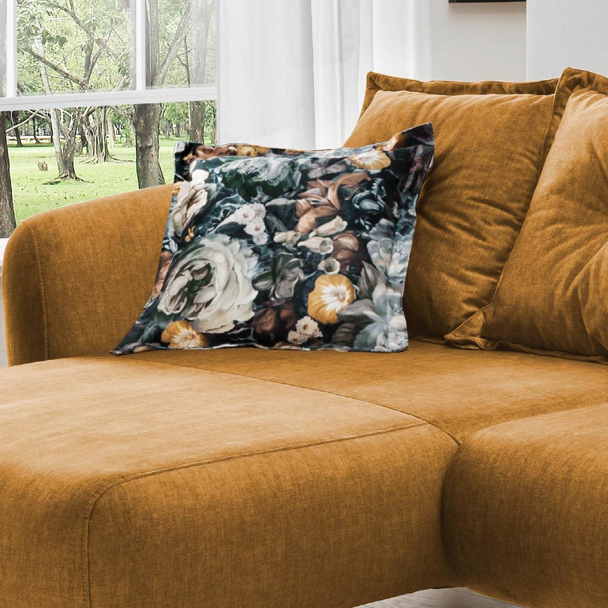 Ecksofa Baggio Gelb S: 277/162 cm - Gelb/Buchefarben, MODERN, Holz/Textil (277/162cm) - Livetastic