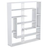 Regal Poseidon Standregal - Weiß, Design, Holzwerkstoff (114/132/22cm) - Livetastic
