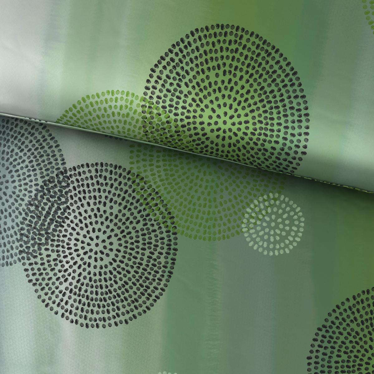 Bettwäsche 140x200 cm Rebecca Baumwolle Grün Kreise - Grün, ROMANTIK / LANDHAUS, Textil (140/200cm) - James Wood