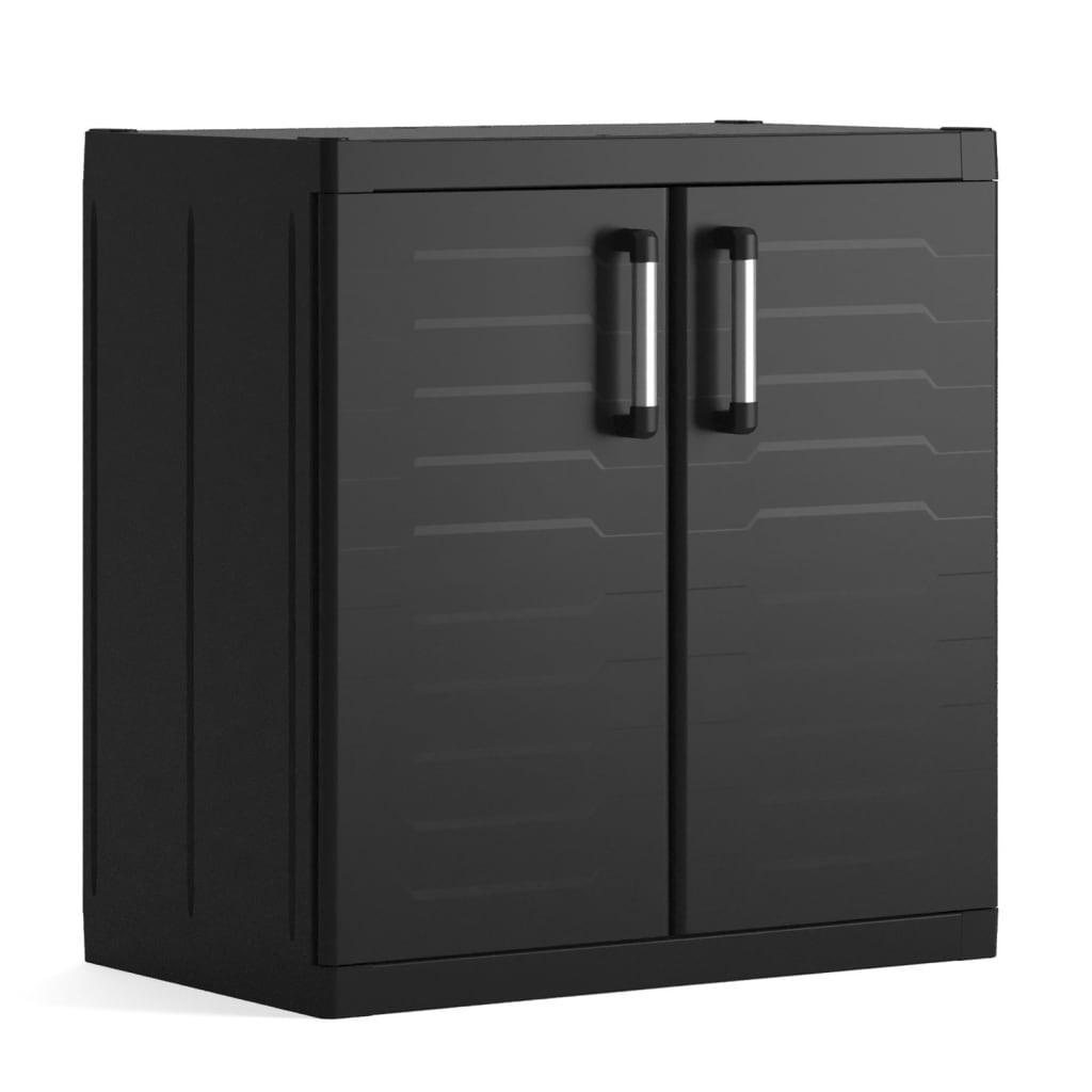 Skrinka na náradie DETROIT BASIC - čierna, Modern, plast (89/93/54cm)