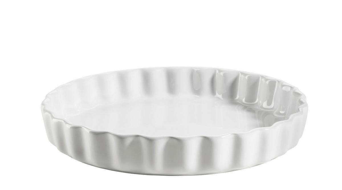 Backform Kitchen Time Weiß D: 27 Cm - Weiß, Basics, Keramik (27cm) - Mäser