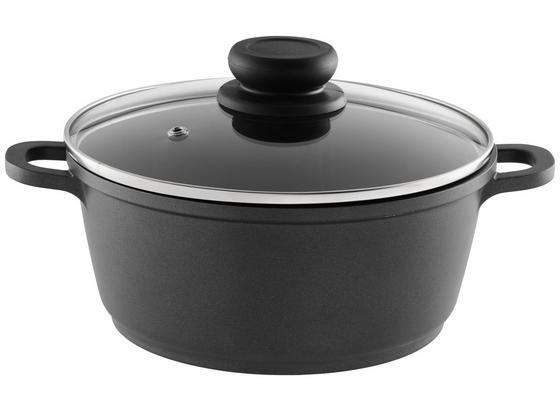 Hrniec Alesso - čierna/číre, kov/plast (20/9cm) - Modern Living Hrniec Alesso - čierna/číre, kov/plast (20/9cm) - Modern Living