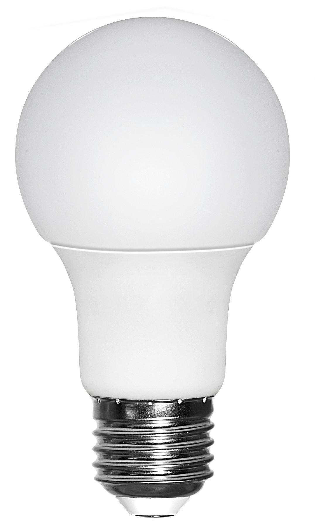 LED žárovka E27, 9W, 230V - opál, plast (6/11cm)